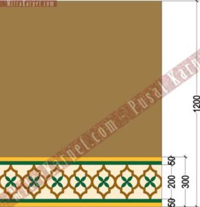 Ukuran Desain Karpet Masjid Al–Fattah Tasikmalaya Jawa Barat