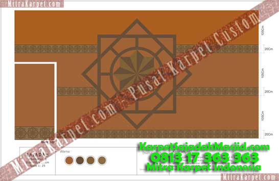 Desain Karpet Masjid Malang Jami Agung